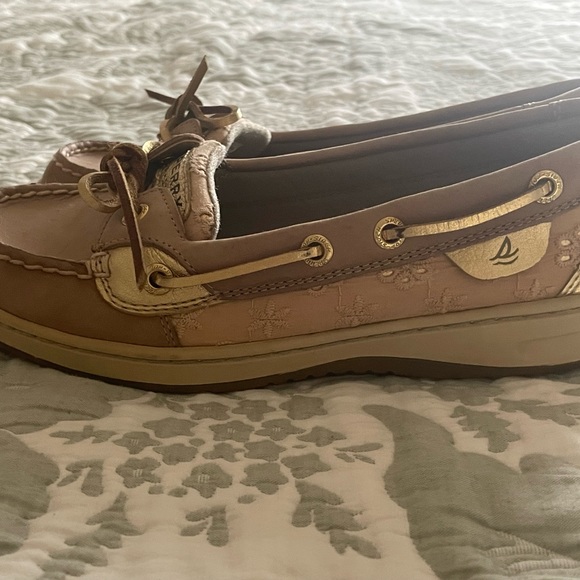 Sperry Top-Sider camel and gold shoes size 6.5 Preowned  condition - Picture 6 of 7